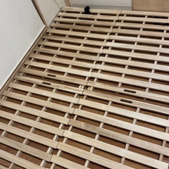 【別売り可】西川 AiR SI マットレス ＆ 桐すのこベッド（ダブルサイズ）の画像