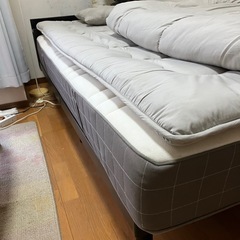 IKEA HÖVÅG セミダブル ベッドセット 引取限定（大阪市住吉区）の画像