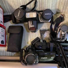 【カメラ機材一式まとめ売り】Canon/JVC/三脚など多数｜愛知県あま市七宝町｜早い方優先の画像