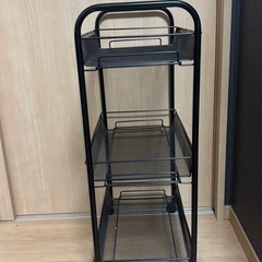 スチールラック　黒　棚の画像