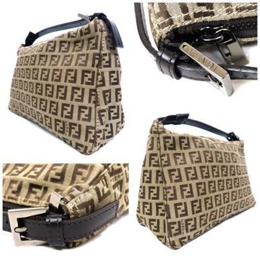 ミニバック　FENDI　ハンドバック　茶色　カード・布袋付　良品