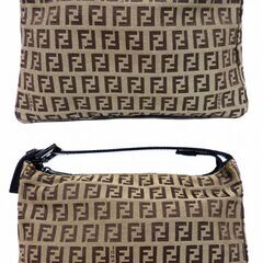 ミニバック　FENDI　ハンドバック　茶色　カード・布袋付　良品の画像