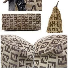ミニバック　FENDI　ハンドバック　茶色　カード・布袋付　良品の画像