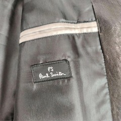 PS Paul Smith 木村拓哉HERO 黒レザージャケット 羊革 Lの画像