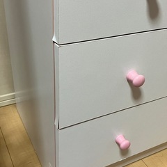 タンス ピンク 白 姫系の画像