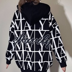 【BLACKQUEEN】【美品】総口ゴBIGパーカー【M(F)サイズ】の画像