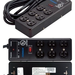 FURMAN SS-6B テーブルタップ、『おまけ』変換プラグとオーディオテクニカ RCAケーブル(1m)の画像