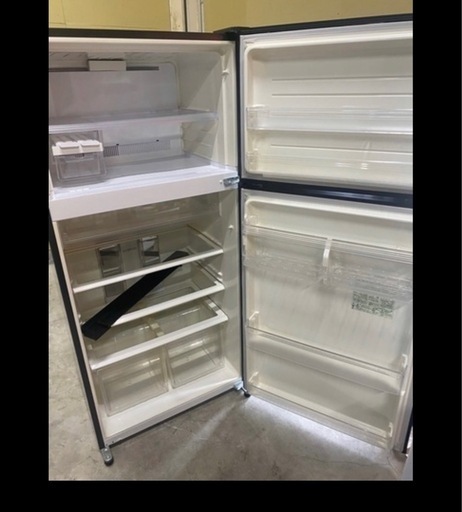 NO B499?福岡市内配送設置無料✨?シャープ SHARP プラズマクラスター搭載冷蔵庫 （545L・右開き） 2ドア ブラック系 