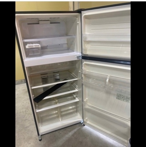 NO B499?福岡市内配送設置無料✨?シャープ SHARP プラズマクラスター搭載冷蔵庫 （545L・右開き） 2ドア ブラック系 
