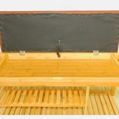 新品　組み立て前　ベンチ型シューズボックスの画像