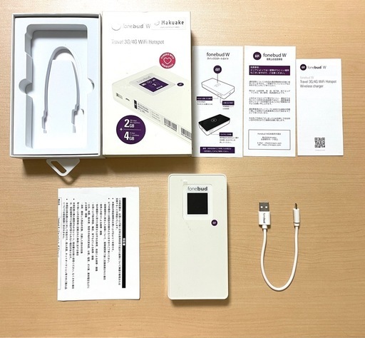 その他 fonebud W Mobile Wi-Fi hotspot & wireless charger