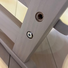 木製トイレ台　ナチュラル　白色の画像