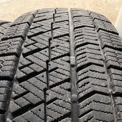 BS VRX2 165/65R14 4本 バリ溝スタッドレスタイヤ中古 ハスラータンクルーミーパッソなどにの画像