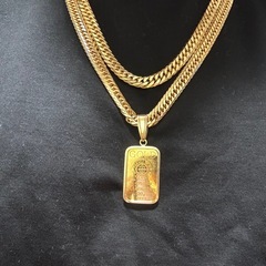 k18 16面カットトリプル 喜平ネックレス 100.7g 60cmの画像