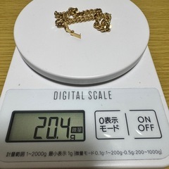 k18 2面カットシングル 喜平ブレスレット 20.4g 18cmの画像