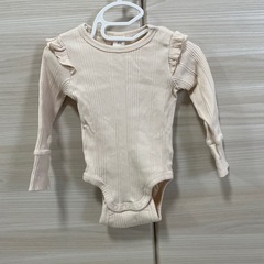 【60-70cm】Ｈ&M 長袖ボディスーツ 2枚セットの画像