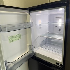 2段　冷蔵庫　黒の画像