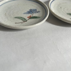 和食器 小皿 豆皿 花柄 2枚セット 陶器の画像