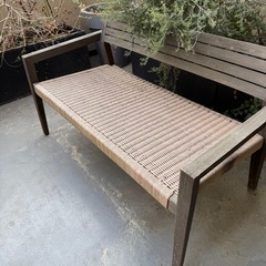 ガーデニングの椅子　2-3人掛けの画像