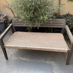 ガーデニングの椅子　2-3人掛けの画像