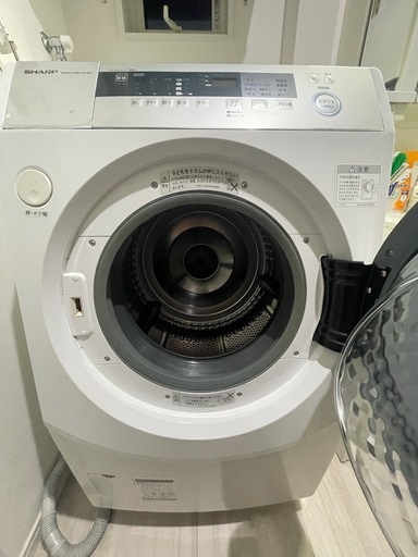 ドラム式洗濯機SHARP ES-ZH1-WR 相模原市　　