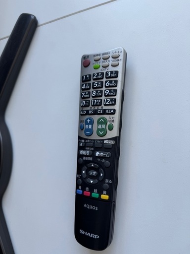 SHARP AQUOS 40型テレビ LC-40AE7 動作確認済み リモコン付 (うにせん