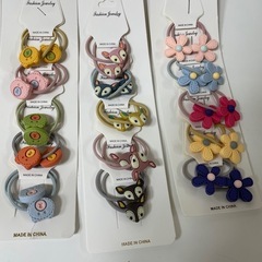 【取引中】【新品未使用】ヘアゴム　セット　女の子　の画像