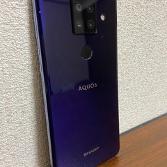 【美品】SIMフリー AQUOS sense4 plus パープル128GB 6.7インチ Android スマホ の画像