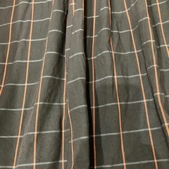 アメリカンホーリック　ウェストタックフレアスカート チェックブラウン　Mの画像