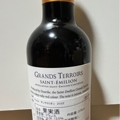 🇫🇷Grands Terroirs サンテミリオン （Saint-Émilion） 2022 375mlハーフボトルの画像