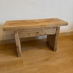 【至急】天然木スツールの画像