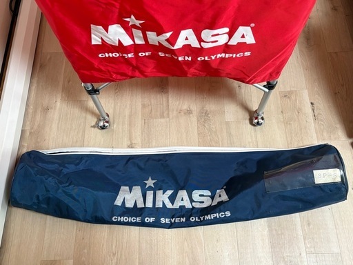 MIKASA折り畳み式 キャスター付 ボールカゴ 収納バック