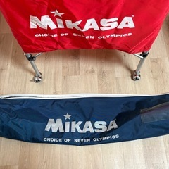 MIKASA折り畳み式 キャスター付 ボールカゴ 収納バックの画像