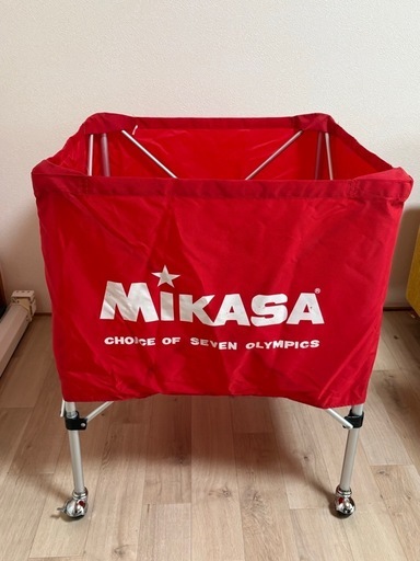 MIKASA折り畳み式 キャスター付 ボールカゴ 収納バック