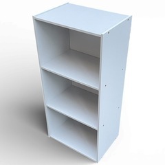 【2603006】3段カラーボックス（ホワイト）の画像