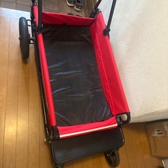 【美品】エアバギー キャリッジ ルーフ レッド 赤　大型犬 超大型犬 多頭飼いの画像