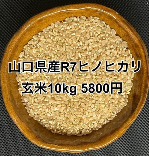 【お米①】山口県令和7年産ヒノヒカリ玄米10kg