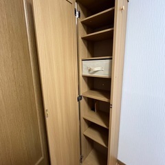 【NoBrand】収納付き全身鏡 の画像