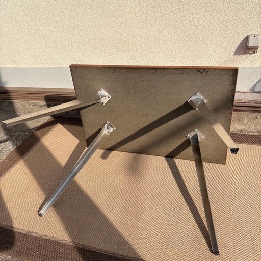 【特注品】kanademono the table /ステンレスレッグ 