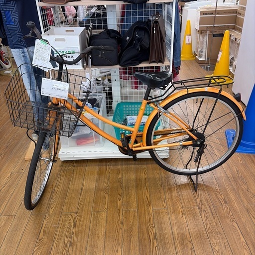 リユースのサカイ東金店 自転車26インチ オレンジ ※サビあり TJ17918