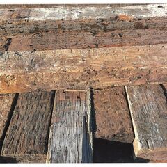 【中古まくら木 約2m】DIY・ガーデニング・エクステリアにの画像