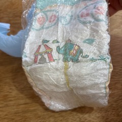 新生児用オムツ1枚 
& お祝いステッカーの画像