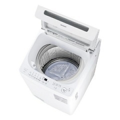 【新品】全自動洗濯機 洗濯・脱水容量10kg 穴なし槽 ホワイト系 シャープ ES-GV10Kの画像