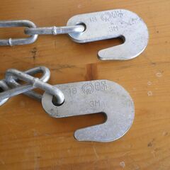 足場吊りチェーン３m未使用に近い品　１０本の画像