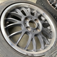 14インチ　アルミホイール　　タイヤ6〜9分山の画像