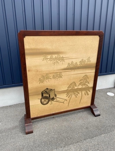 衝立 パーテーション 日本画