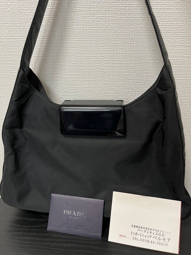 【極美品✨】PRADA archive buckle hand bag 90s