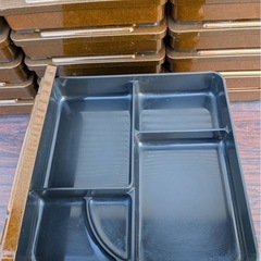 弁当箱 業務用弁当箱 業務用和食器 樹脂製 幕の内弁当 福来弁当 梨地野菊 重箱 店舗 飲食店の画像