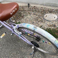 子供用ブリヂストン自転車22インチ　ヘルメット付の画像