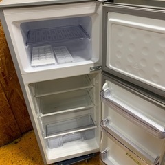 N(7856) SHARP ２ドア 冷凍冷蔵庫 2015年製 SJ-H12Y-S W480D525H1160 118L 右開き 直接引き取り歓迎 大阪の画像